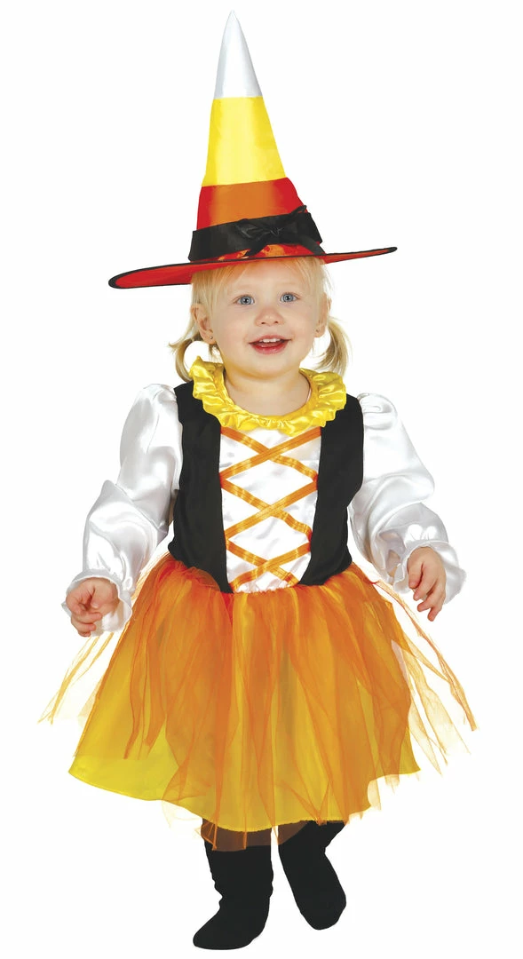 Fiestas Guirca Candy Corn Witch Toddler Costume 3 Fiestas Guirca Candy Corn Witch Toddler Costume