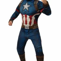 Rubies Captain America Muscle Endgame Costume Superhero & Villiain