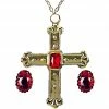 Widmann Cardinal Cross Necklace And Ring Set 1 Widmann Cardinal Cross Necklace And Ring Set