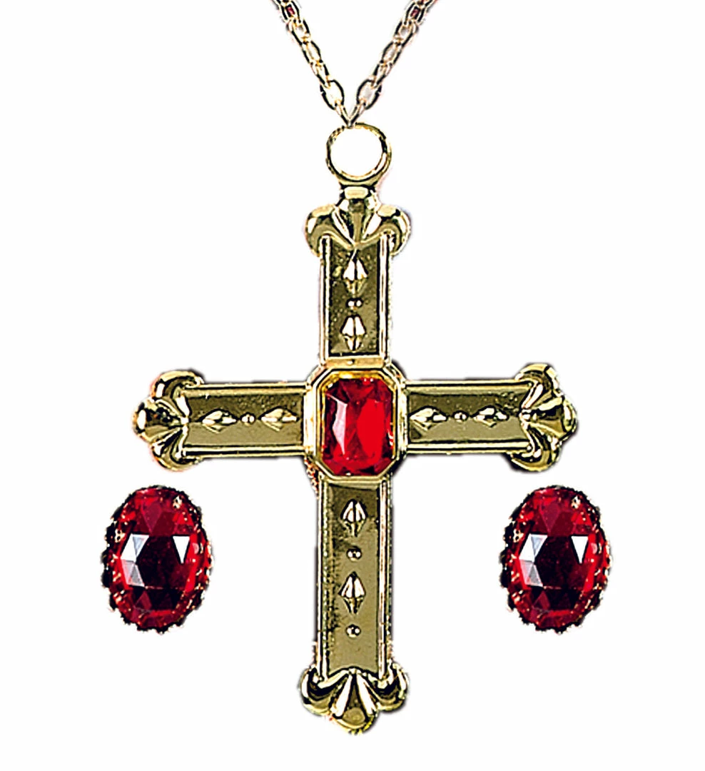 Widmann Cardinal Cross Necklace And Ring Set 3 Widmann Cardinal Cross Necklace And Ring Set