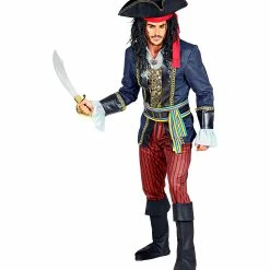 Widmann Caribbean Pirate Captain Costume Men's Pirate Costumes
