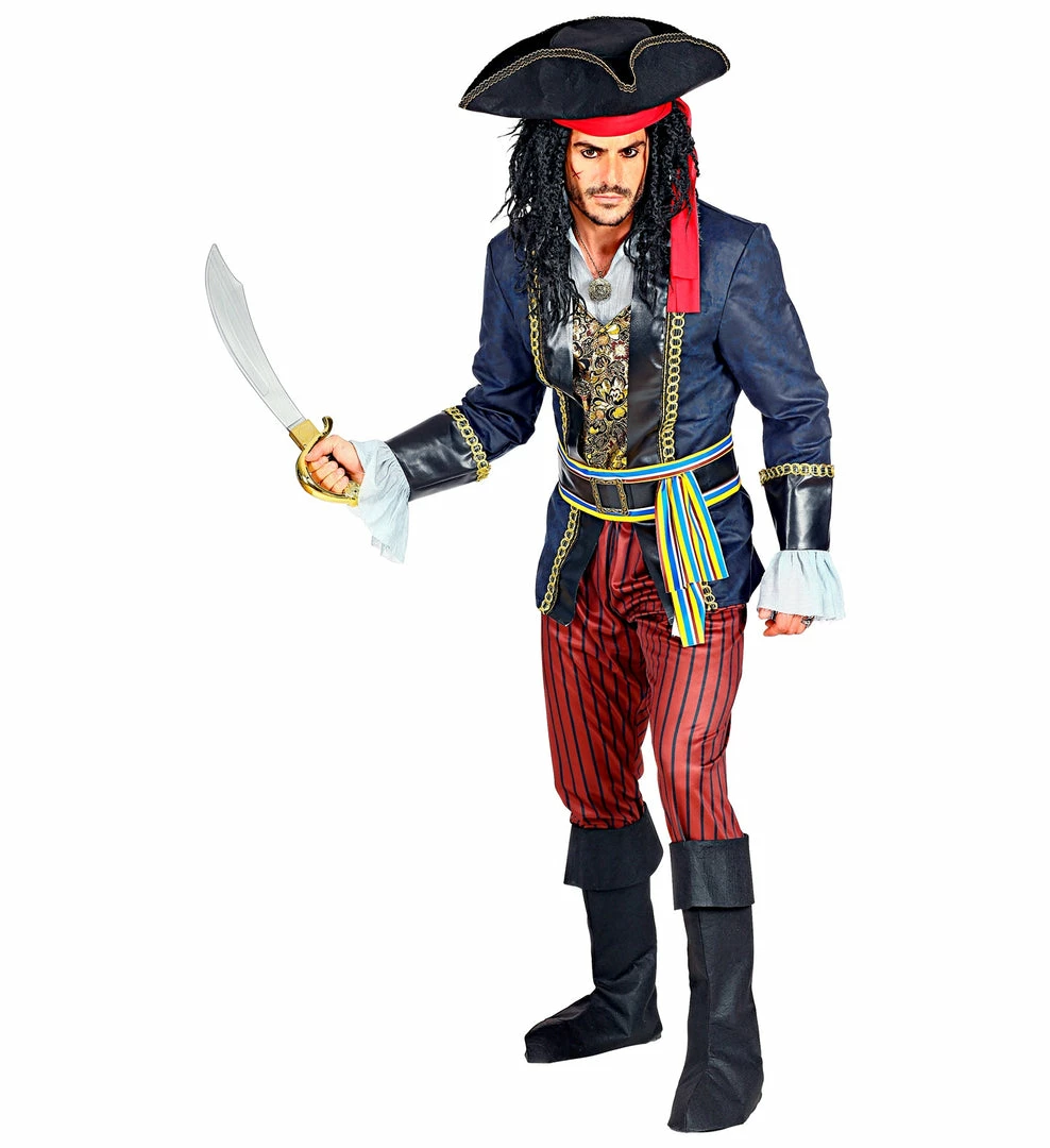 Widmann Caribbean Pirate Captain Costume Men's Pirate Costumes 3 Widmann Caribbean Pirate Captain Costume Men's Pirate Costumes