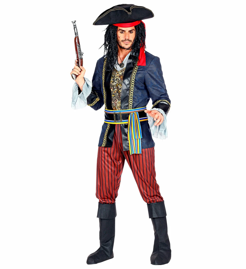 Widmann Caribbean Pirate Captain Costume Men's Pirate Costumes 4 Widmann Caribbean Pirate Captain Costume Men's Pirate Costumes