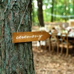 Partydecor Ceremony Wooden Signpost - 36cm X 7.5cm Party Supplies