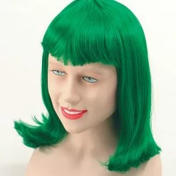 Bristol Deluxe Cheerleader Wig Emerald Green
