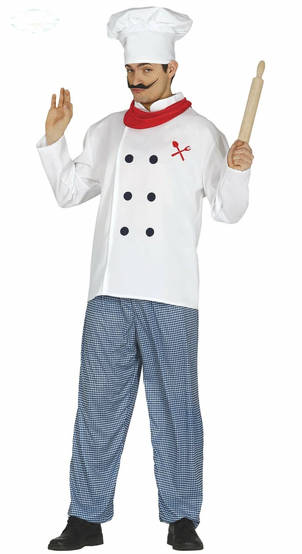 Fiestas Guirca Uniform Costumes Chef Costume Adult 3 Fiestas Guirca Uniform Costumes Chef Costume Adult