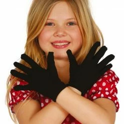 Fiestas Guirca Child Black Gloves 17cm