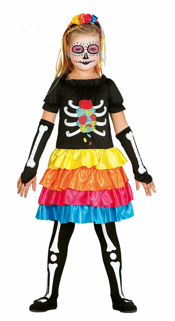 Fiestas Guirca Day Of The Dead Costumes Mexican Day Of The Dead Costume Girls 3 Fiestas Guirca Day Of The Dead Costumes Mexican Day Of The Dead Costume Girls