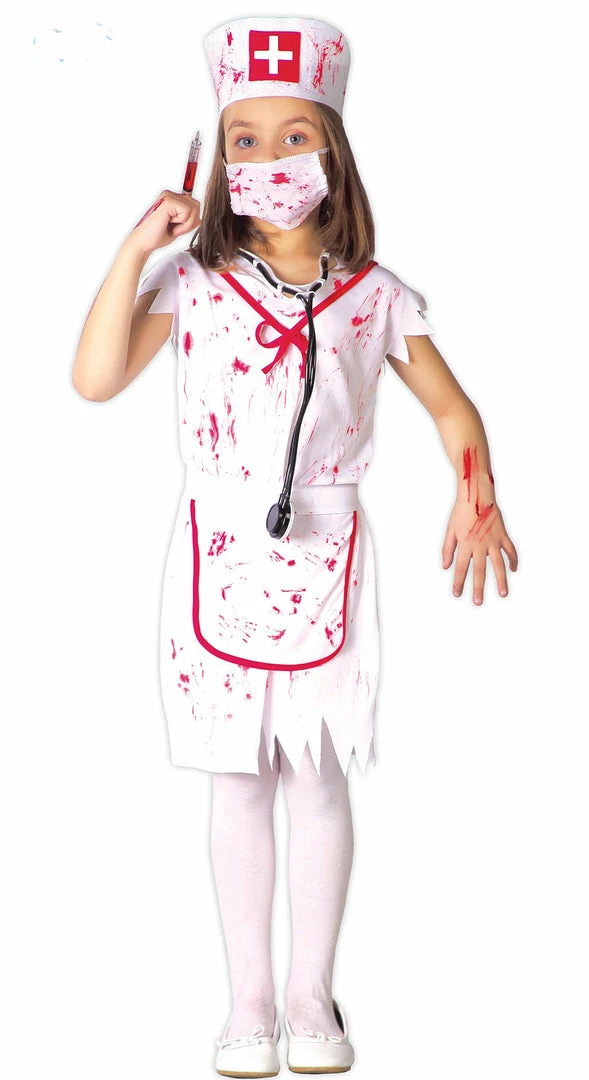 Wicked Zombie Nurse Girl's Costume Halloween 3 Wicked Zombie Nurse Girl's Costume Halloween