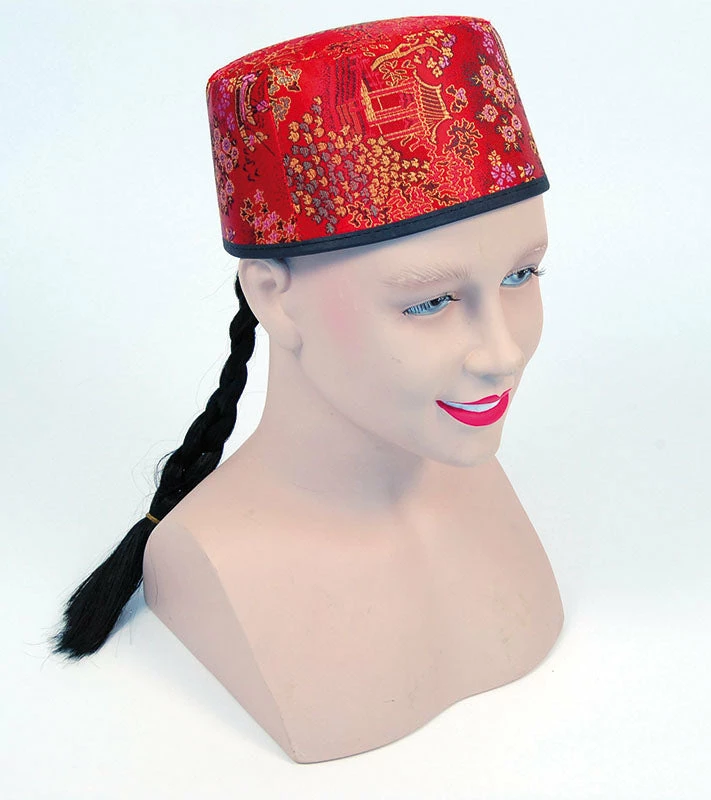 Bristol Chinese Red Mandarin Hat 3 Bristol Chinese Red Mandarin Hat