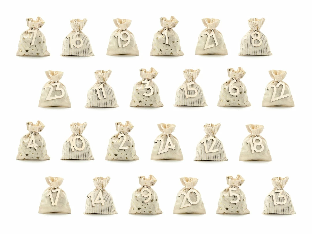 Partydecor Christmas Gift And Decoration Ideas Advent Calendar Hanging Bags Set 6 Partydecor Christmas Gift And Decoration Ideas Advent Calendar Hanging Bags Set