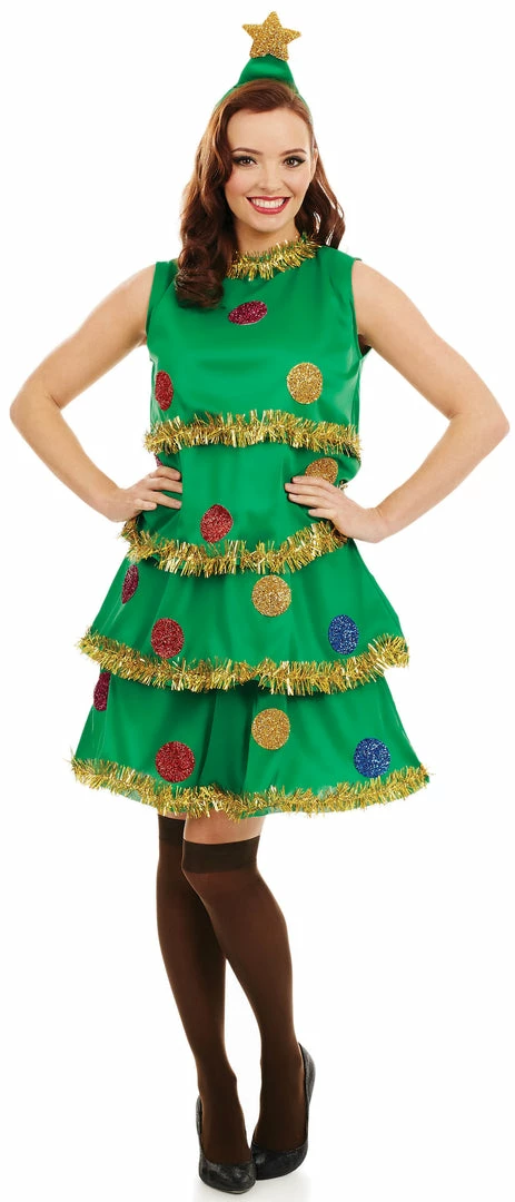 Funshack Christmas Tree Lady Costume 3 Funshack Christmas Tree Lady Costume