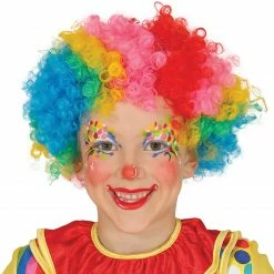 My Fancy Dress Clown & Circus Clown Rainbow Wig Child