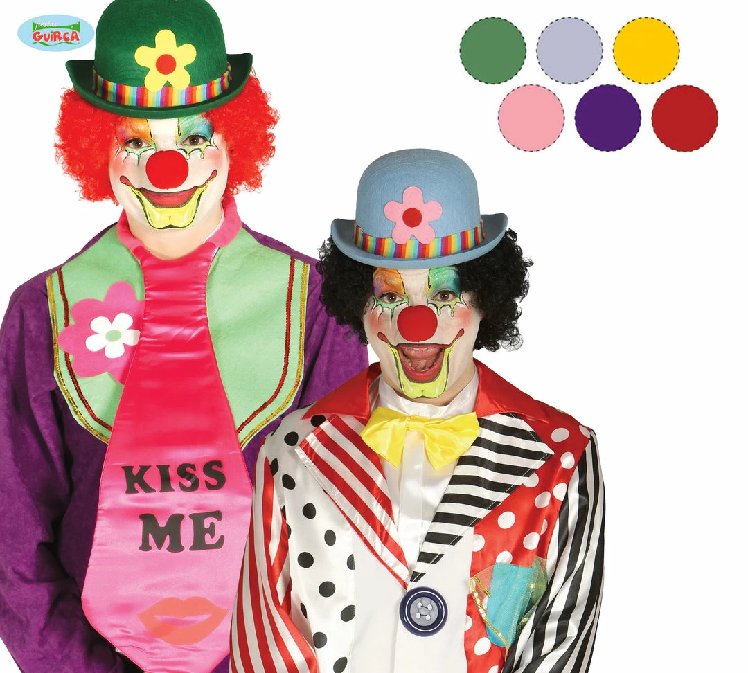 My Fancy Dress Ladies Clown & Circus Clown Derby Hats 3 My Fancy Dress Ladies Clown & Circus Clown Derby Hats