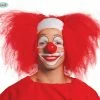 Fiestas Guirca Clown Latex Headpiece Red Hair 2 Fiestas Guirca Clown Latex Headpiece Red Hair