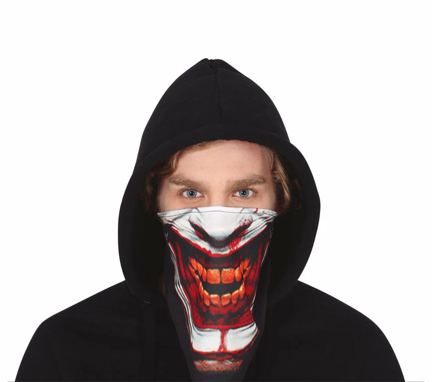 Fiestas Guirca Halloween Clown Joker Smile Bandana Mask 3 Fiestas Guirca Halloween Clown Joker Smile Bandana Mask