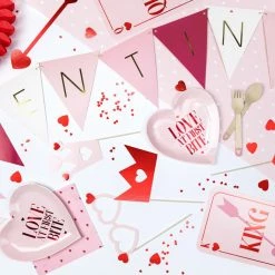 Partydecor Confetti Hearts Red 25mm Valentines
