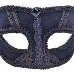 Bristol Constantine Black Velvet Masquerade Mask Masks
