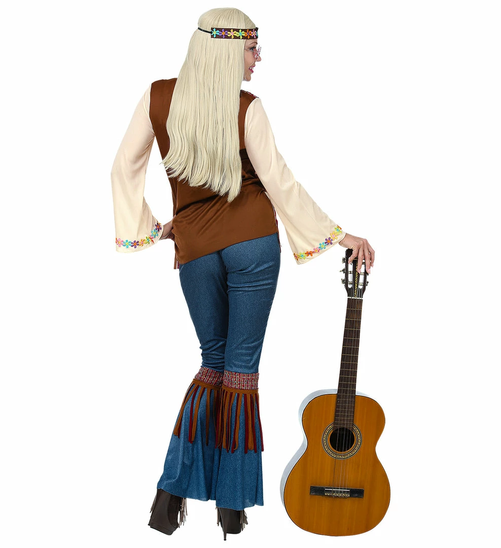 Widmann 1960's California Hippie Costume Ladies 4 Widmann 1960's California Hippie Costume Ladies