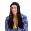 Wicked Cool Hippie Black Wig 2 Wicked Cool Hippie Black Wig