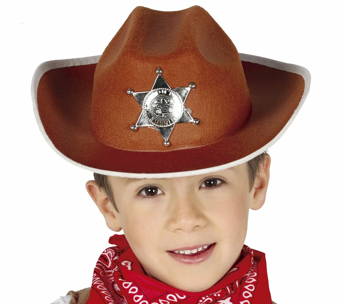Fiestas Guirca Cowboy Hat Kids Brown Western Costumes 3 Fiestas Guirca Cowboy Hat Kids Brown Western Costumes