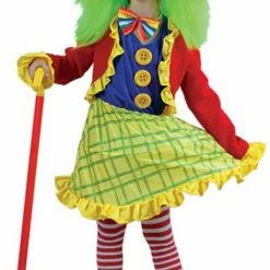 Wicked Clown & Circus Crazy Clown Costume Girls