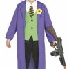 Fiestas Guirca Crazy Clown Joker Costume Superhero & Villiain 2 Fiestas Guirca Crazy Clown Joker Costume Superhero & Villiain