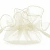 Partydecor Wedding Favours 10 Cream Organza Bags Large 25cm