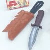 Bristol Western Costumes Dagger Knife In Sheath Indian