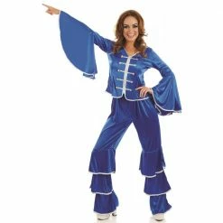 Funshack 1970's Dancing Queen Costume Blue Ladies