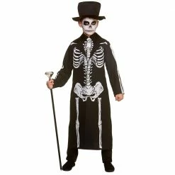 Wicked Day Of The Dead Skeleton Boy's Costume Halloween