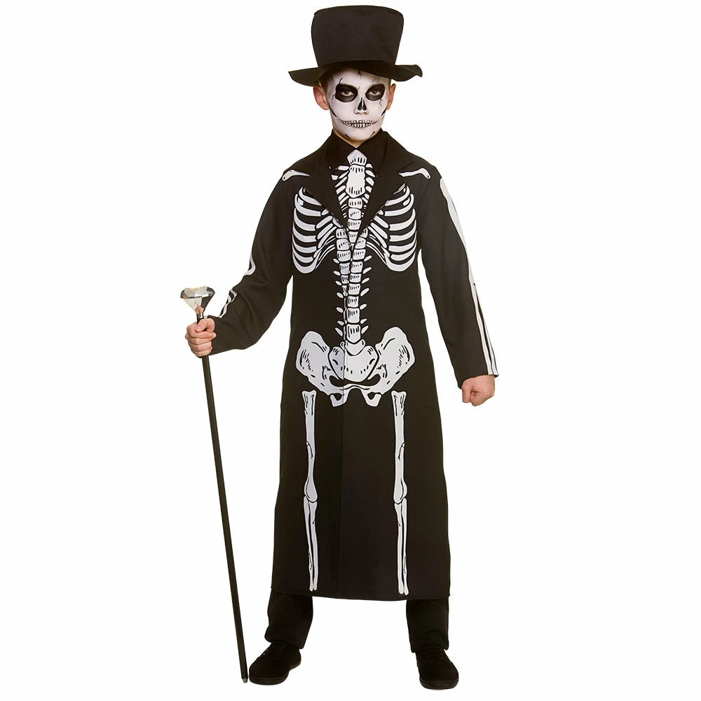 Wicked Day Of The Dead Skeleton Boy's Costume Halloween 3 Wicked Day Of The Dead Skeleton Boy's Costume Halloween