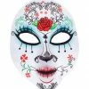 Widmann Day Of The Dead Mask Ladies Halloween 2 Widmann Day Of The Dead Mask Ladies Halloween