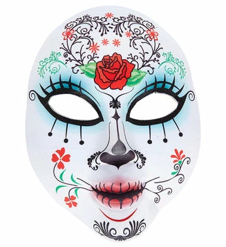 Widmann Day Of The Dead Mask Ladies Halloween 3 Widmann Day Of The Dead Mask Ladies Halloween
