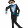 Smiffy's Halloween Day Of The Dead Blue Costume Boy
