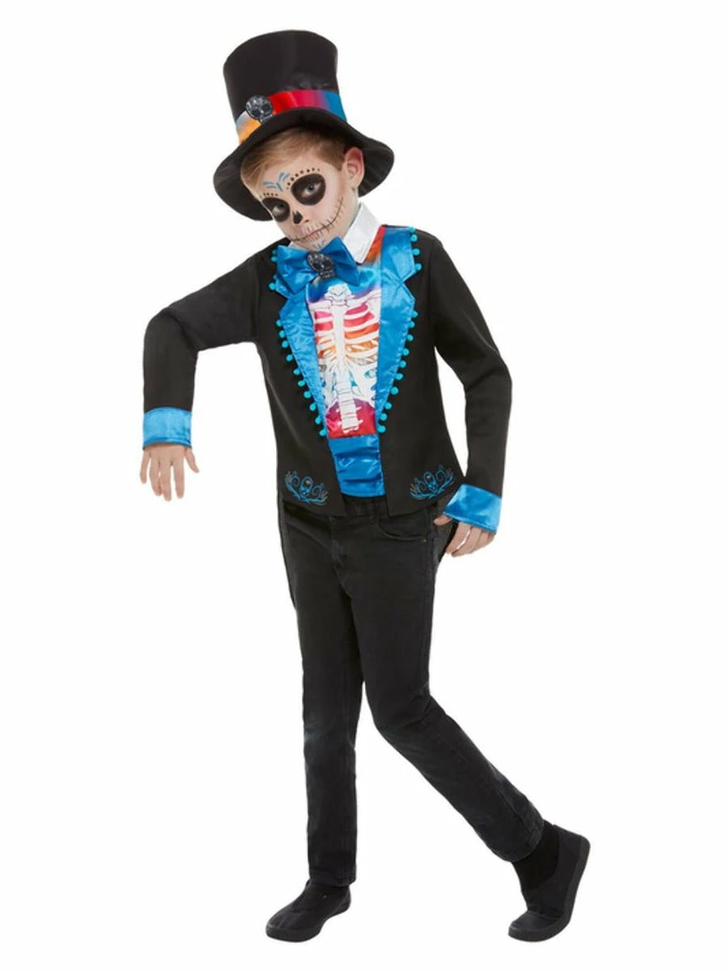 Smiffy's Halloween Day Of The Dead Blue Costume Boy 3 Smiffy's Halloween Day Of The Dead Blue Costume Boy