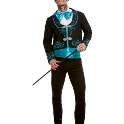 Smiffy's Halloween Day Of The Dead Blue Costume Men's