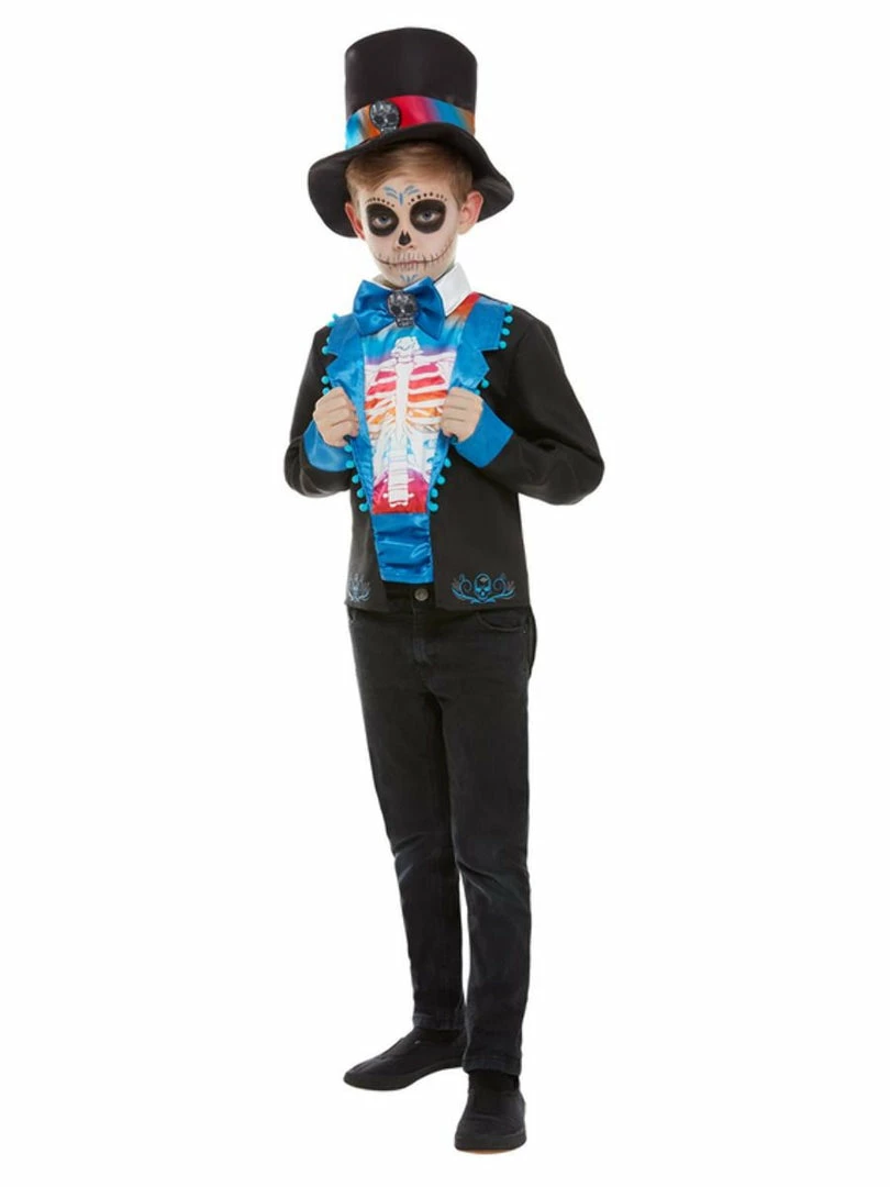 Smiffy's Halloween Day Of The Dead Blue Costume Boy 4 Smiffy's Halloween Day Of The Dead Blue Costume Boy