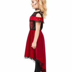 Smiffy's Day Of The Dead Devil Costume Girls 5 Smiffy's Day Of The Dead Devil Costume Girls