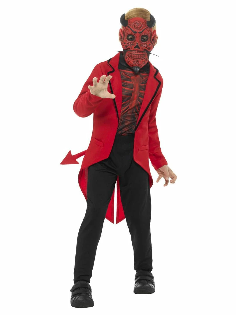 Smiffy's Halloween Day Of The Dead Devil Costume Boys 4 Smiffy's Halloween Day Of The Dead Devil Costume Boys