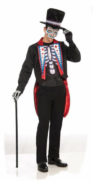 Bristol Halloween Day Of The Dead Long Tail Suit Costume 3 Bristol Halloween Day Of The Dead Long Tail Suit Costume