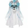 Widmann Day Of The Dead Mask Silver Roses