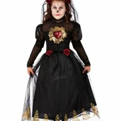 Smiffy's Day Of The Dead Sacred Heart Bride Costume Girl