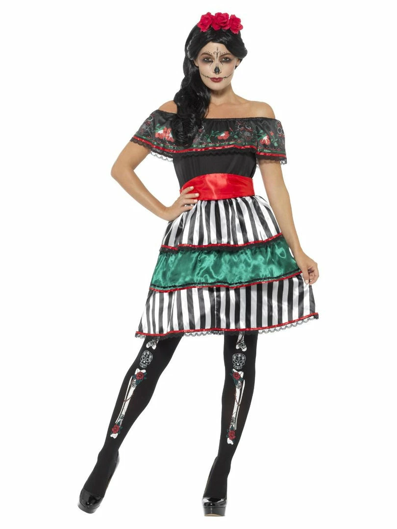 Smiffy's Day Of The Dead Senorita Doll Costume 3 Smiffy's Day Of The Dead Senorita Doll Costume