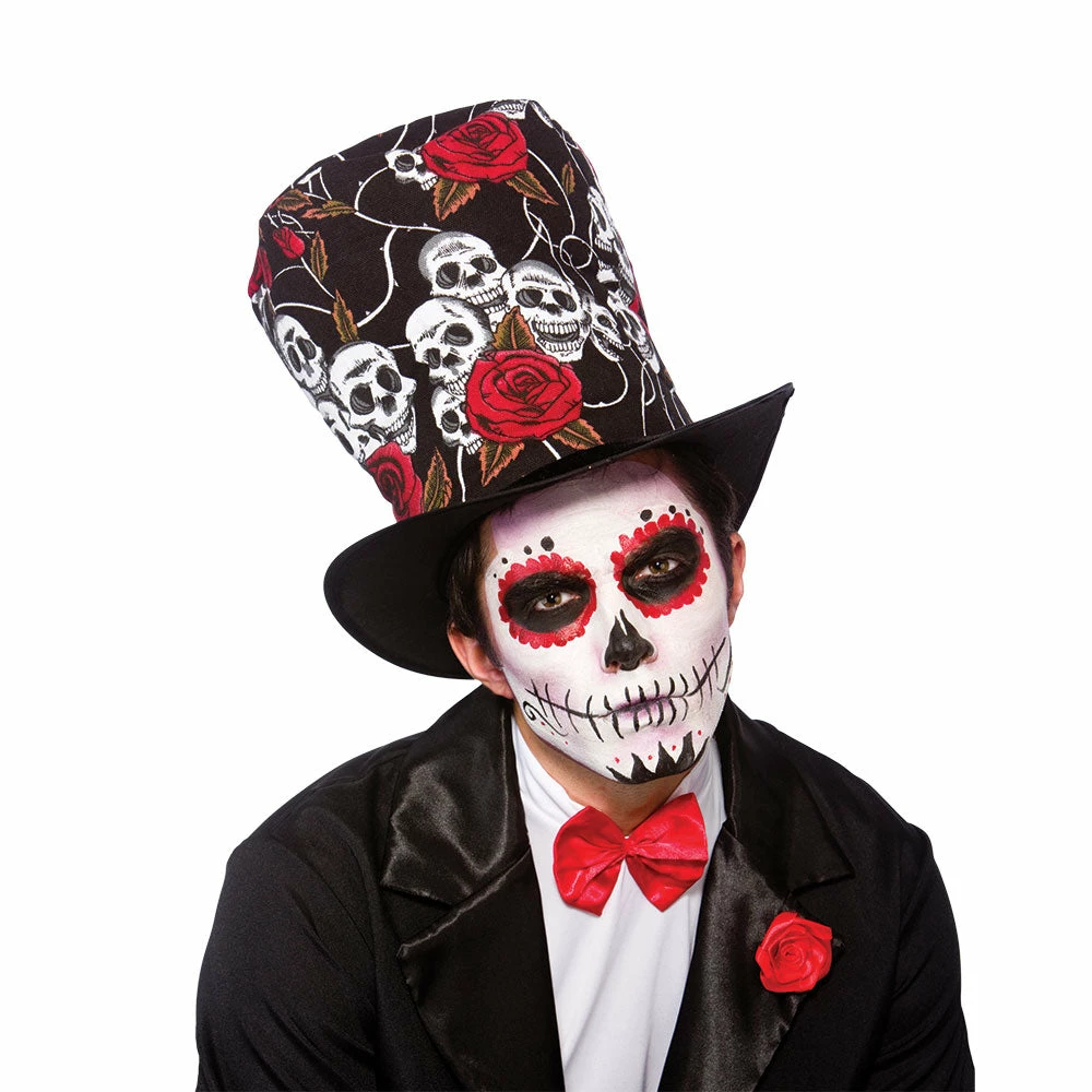 Wicked Halloween Day Of The Dead Top Hat 3 Wicked Halloween Day Of The Dead Top Hat