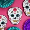 Partydecor Dia De Los Muertos Sugar Skull Plates 2 Partydecor Dia De Los Muertos Sugar Skull Plates