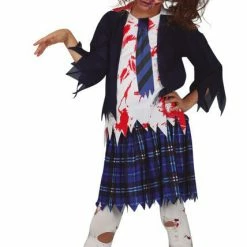 Fiestas Guirca Dead Zombie Schoolgirl Costume Kids