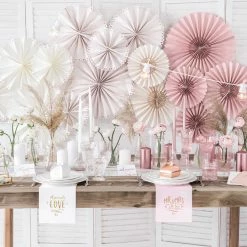 Partydecor Party Supplies Decorative Rosettes Beige