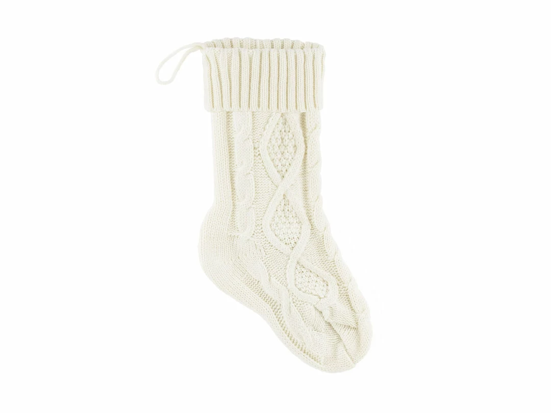 Partydecor Christmas Gift And Decoration Ideas Decorative Off-white Christmas Stocking 4 Partydecor Christmas Gift And Decoration Ideas Decorative Off-white Christmas Stocking