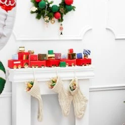 Partydecor Christmas Gift And Decoration Ideas Decorative Off-white Christmas Stocking 7 Partydecor Christmas Gift And Decoration Ideas Decorative Off-white Christmas Stocking